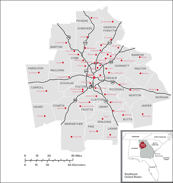 metro atlanta map